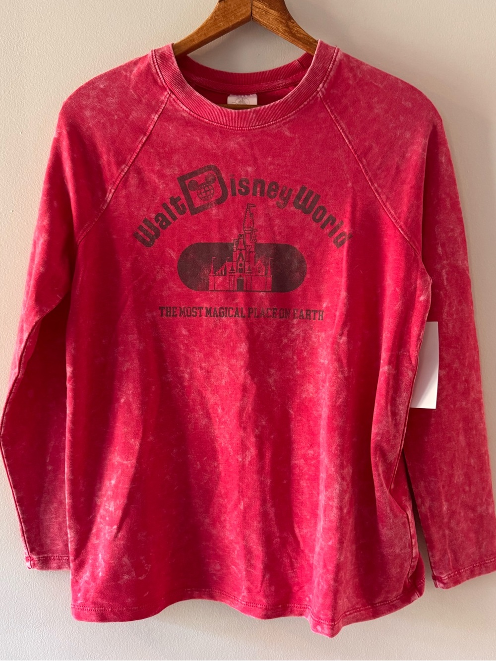 NWT Walt Disney World Crewneck Sweatshirt, Sz XS, castle magic long sleeve retro